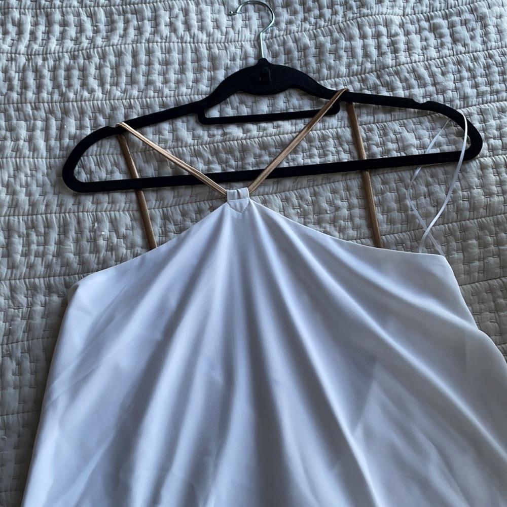 Express flowy white beach dress